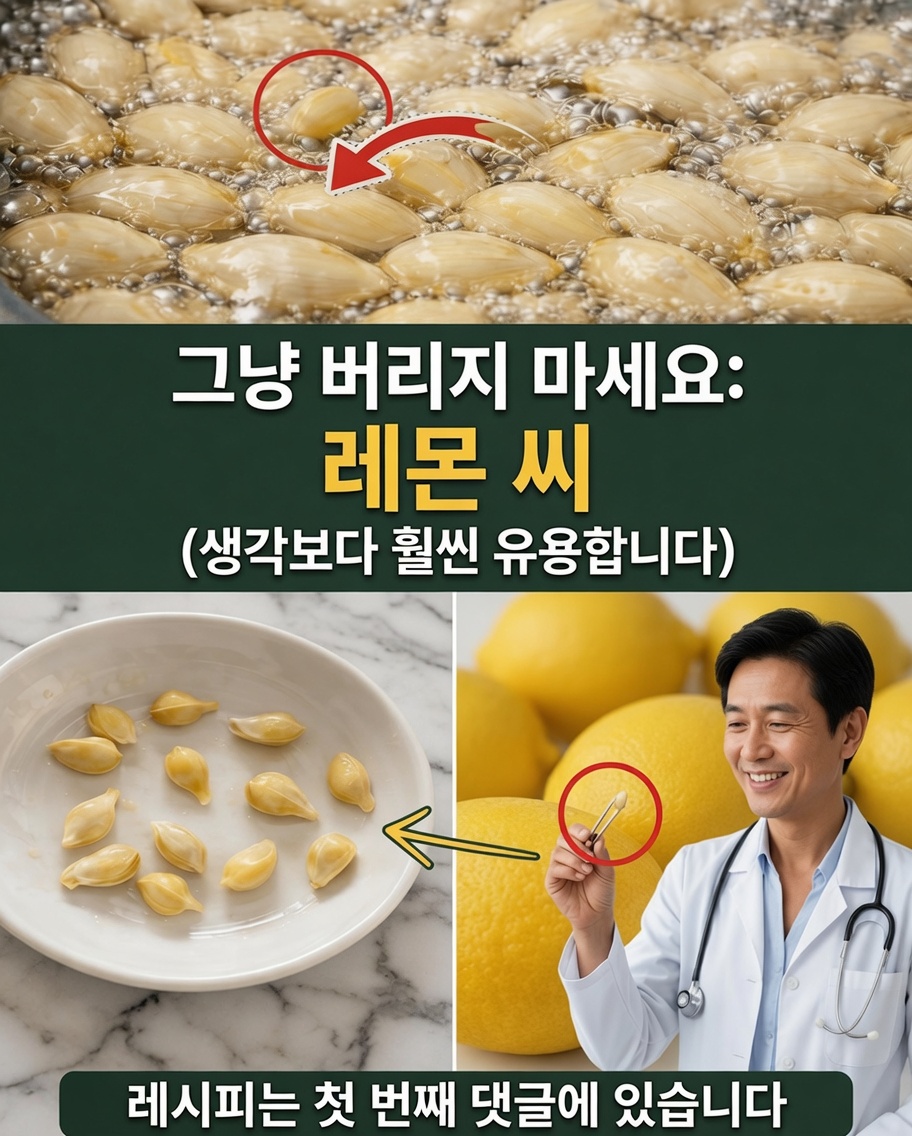 레몬 씨앗의 숨겨진 힘: 당신이 버리고 있는 영양의 보물