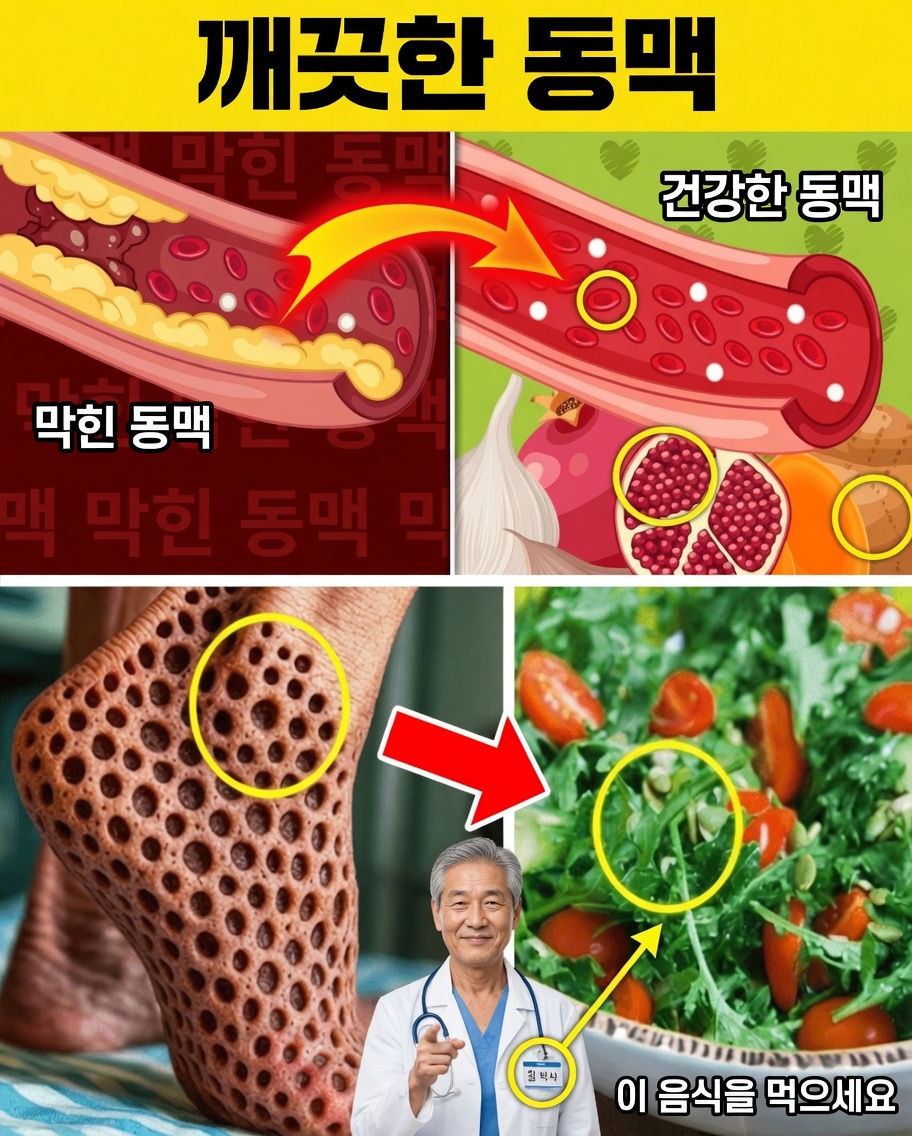 이 강력한 매일의 식사로 다리 동맥을 자연스럽게 뚫어보세요