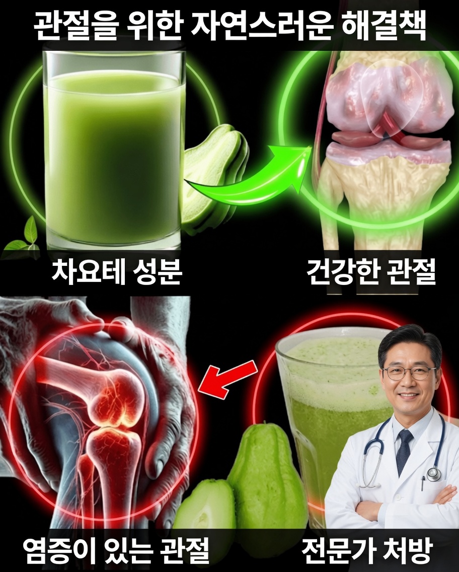 매일 이것을 마셔 무릎 연골 재생을 돕고 관절 편안함을 되찾으세요