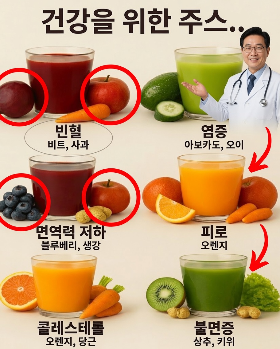 일상적인 웰빙을 지원하는 치유 주스