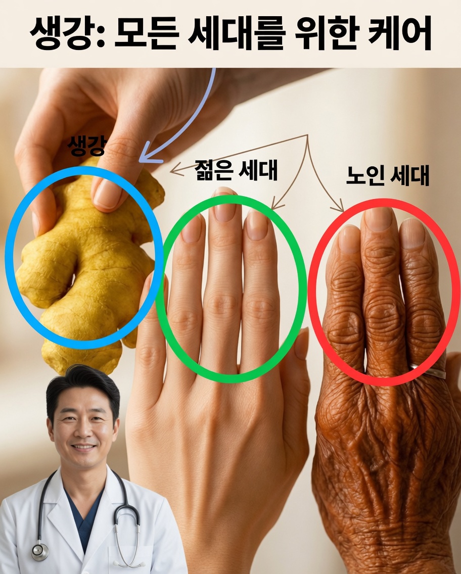 손이 들려주는 당신의 이야기를 위한 부드러운 생강의 손길
