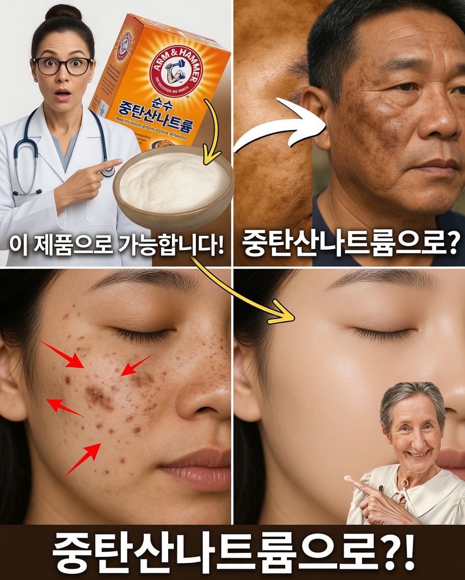 주름과 잡티를 위한 홈메이드 베이킹소다 크림