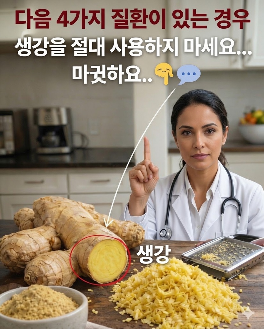 생강: 많은 사람들에게 강력한 뿌리이지만, 다음 4가지 흔한 질환이 있다면 피하세요