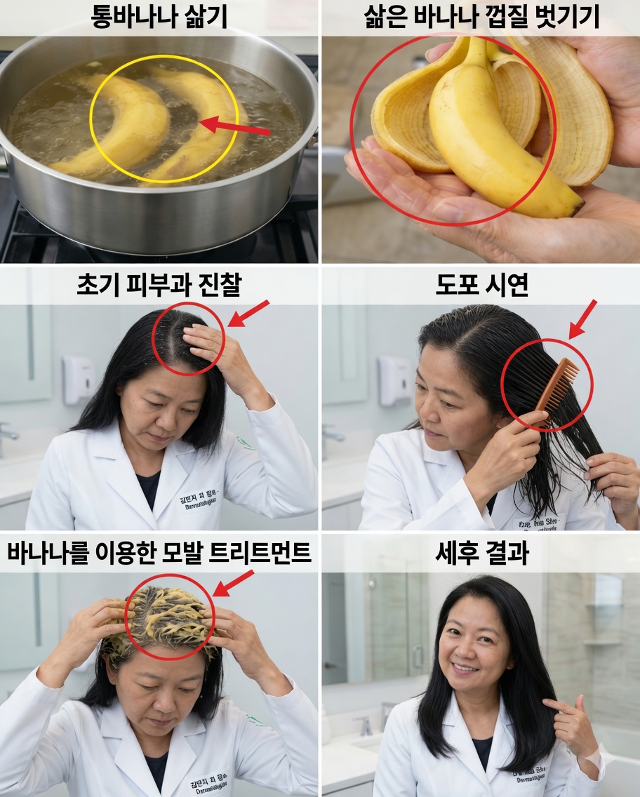 바나나 껍질의 비밀: 과연 흰머리를 어둡게 하고 모발 성장을 촉진하는 데 도움이 될까?