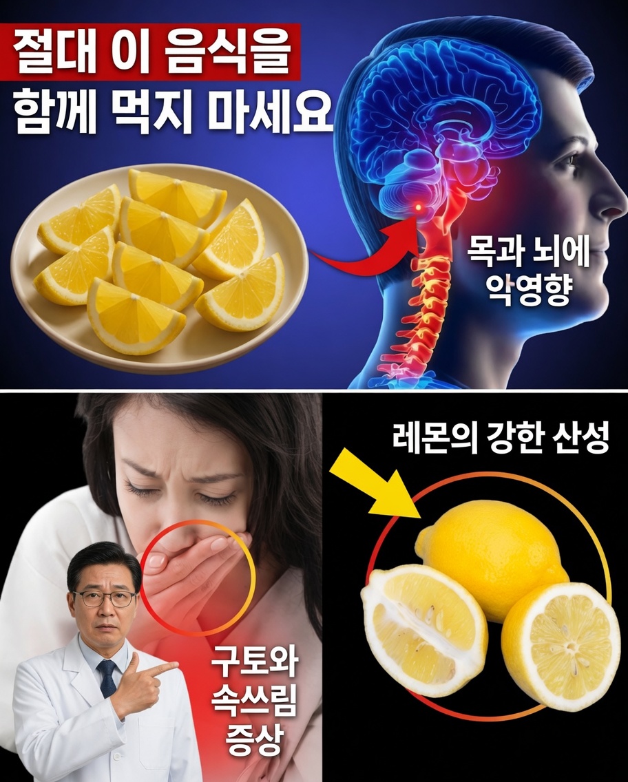60세 이후 레몬이 독이 되는 경우: 피해야 할 세 가지 음식 조합
