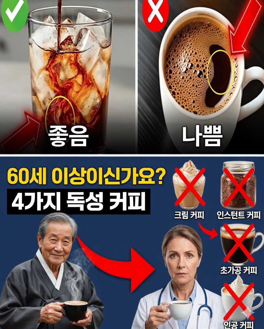 60세 이상? 절대 마시면 안 되는 최악의 커피 4가지와 매일의 루틴에 포함해야 할 최고의 커피 4가지