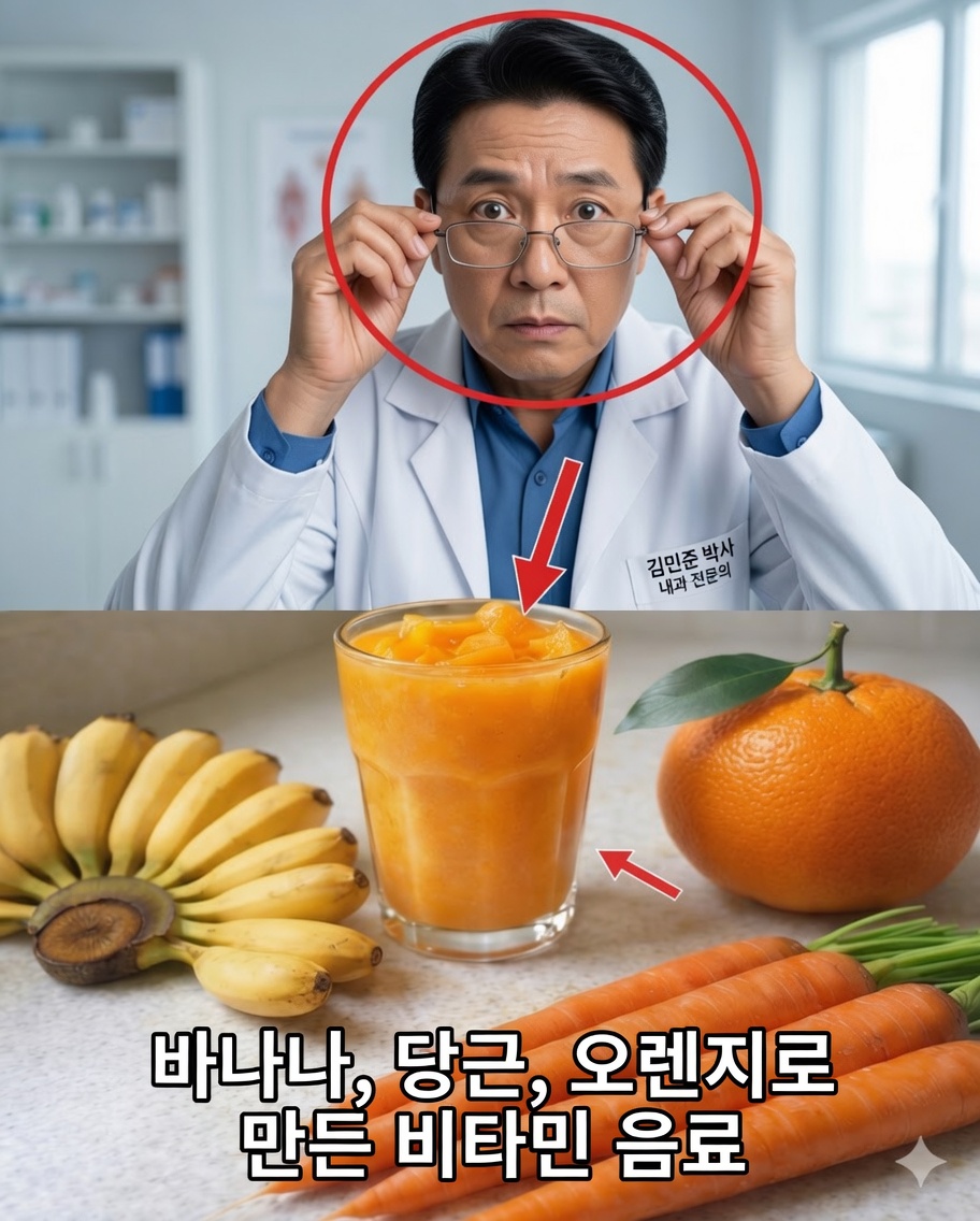 오렌지, 당근, 바나나의 자연적인 힘: 눈 건강에 도움을 줄 수 있는 간단한 스무디