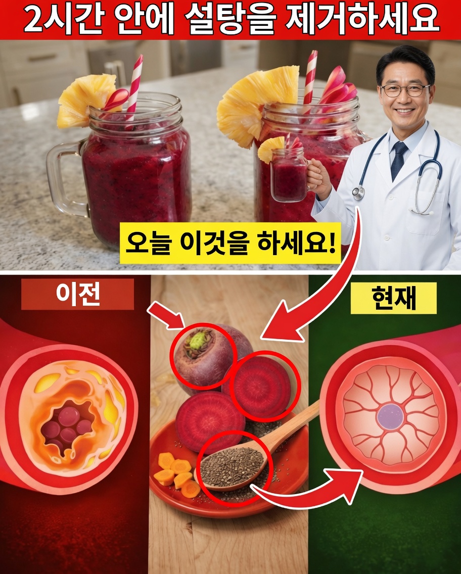 혈당을 낮추는 데 도움이 되고 콜레스테롤을 지원하는 최고의 천연 음료 1위