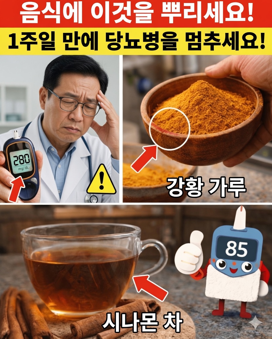 60세 이상? 매일 이것을 뿌리면 단 7일 만에 혈당 안정에 도움이 됩니다