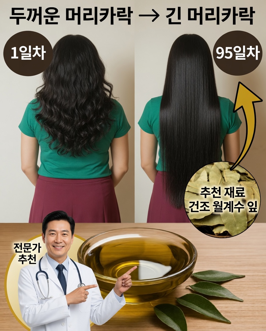 월계수 오일로 탈모를 멈추세요