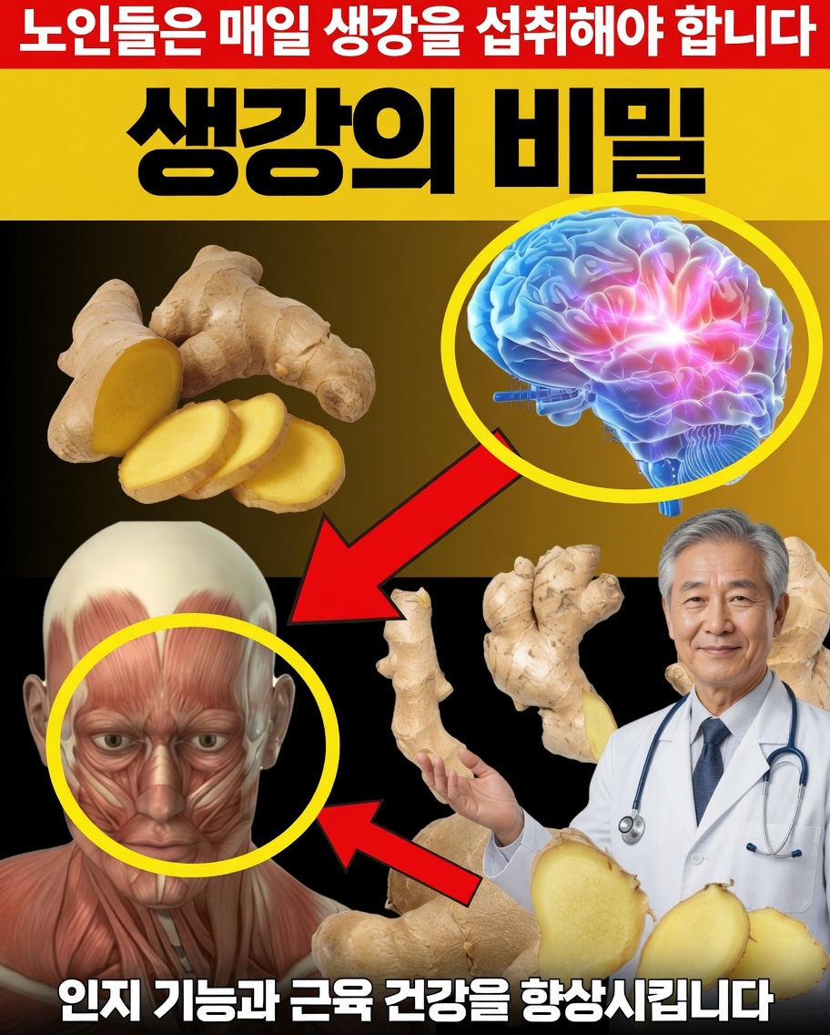 50세 이상을 위한 생강의 5가지 효능