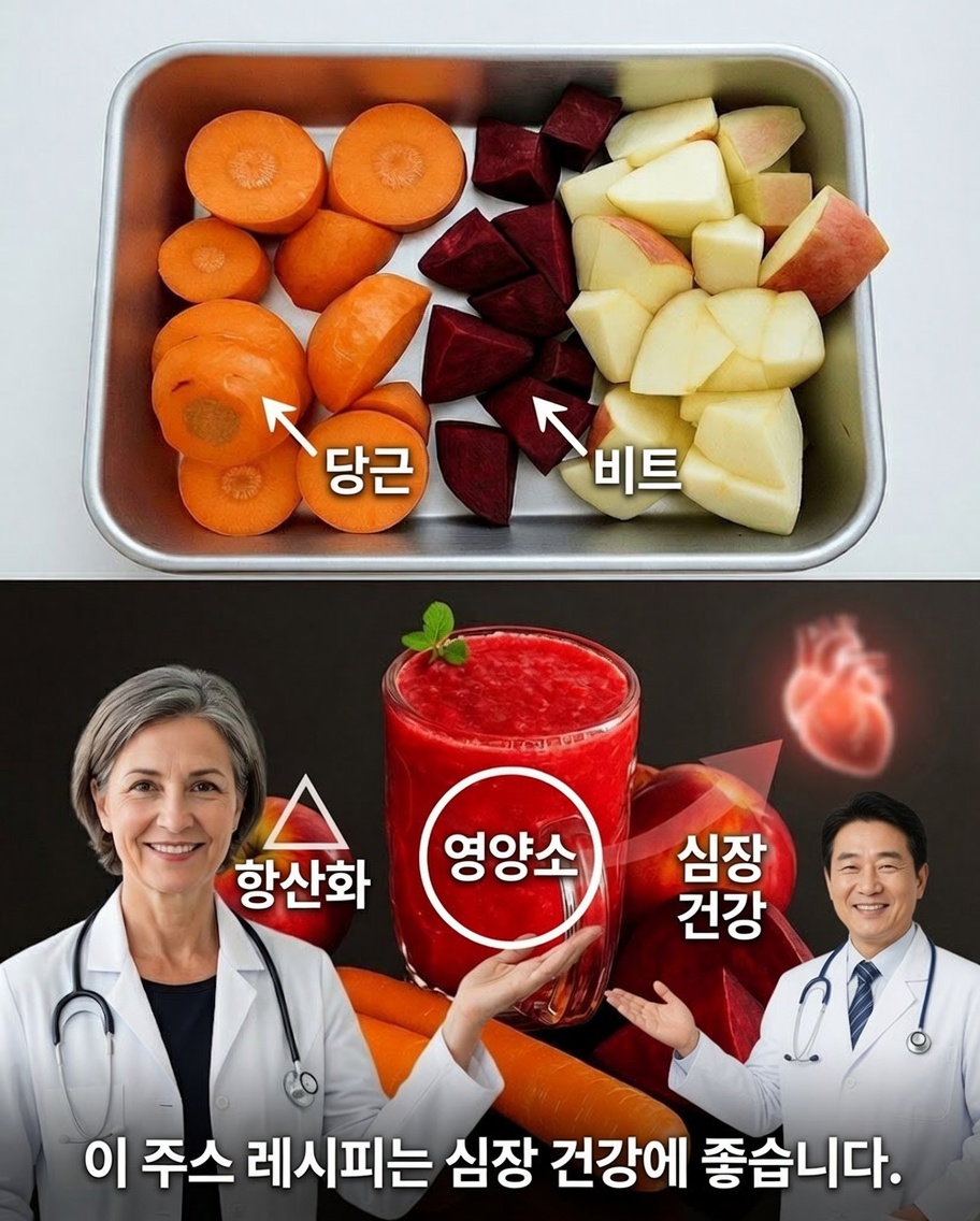 당근, 비트, 사과 엘릭서: 한 모금마다 자연의 에너지