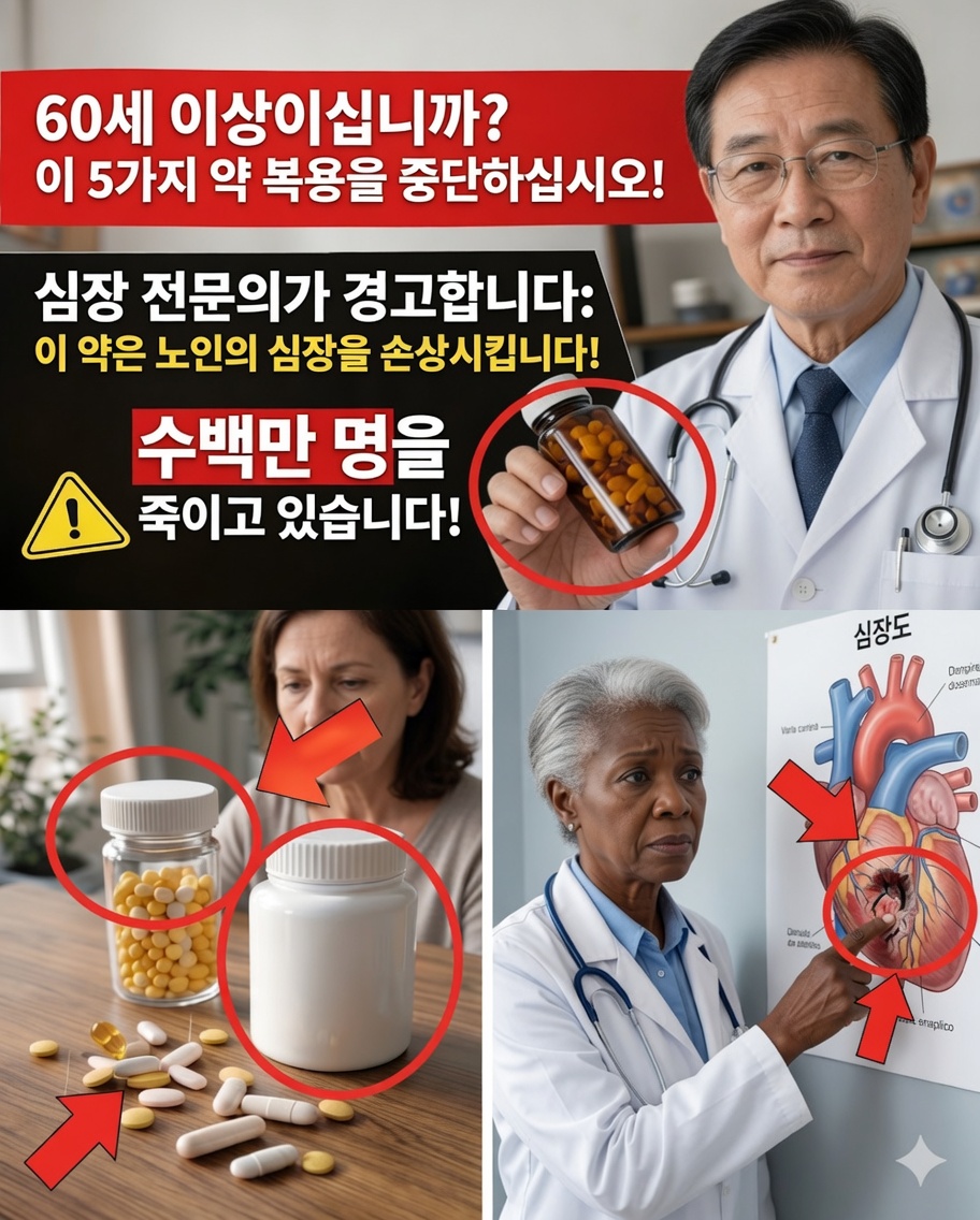 60세 이후 심장 건강: 더 주의 깊게 검토해야 할 약물과 보충제