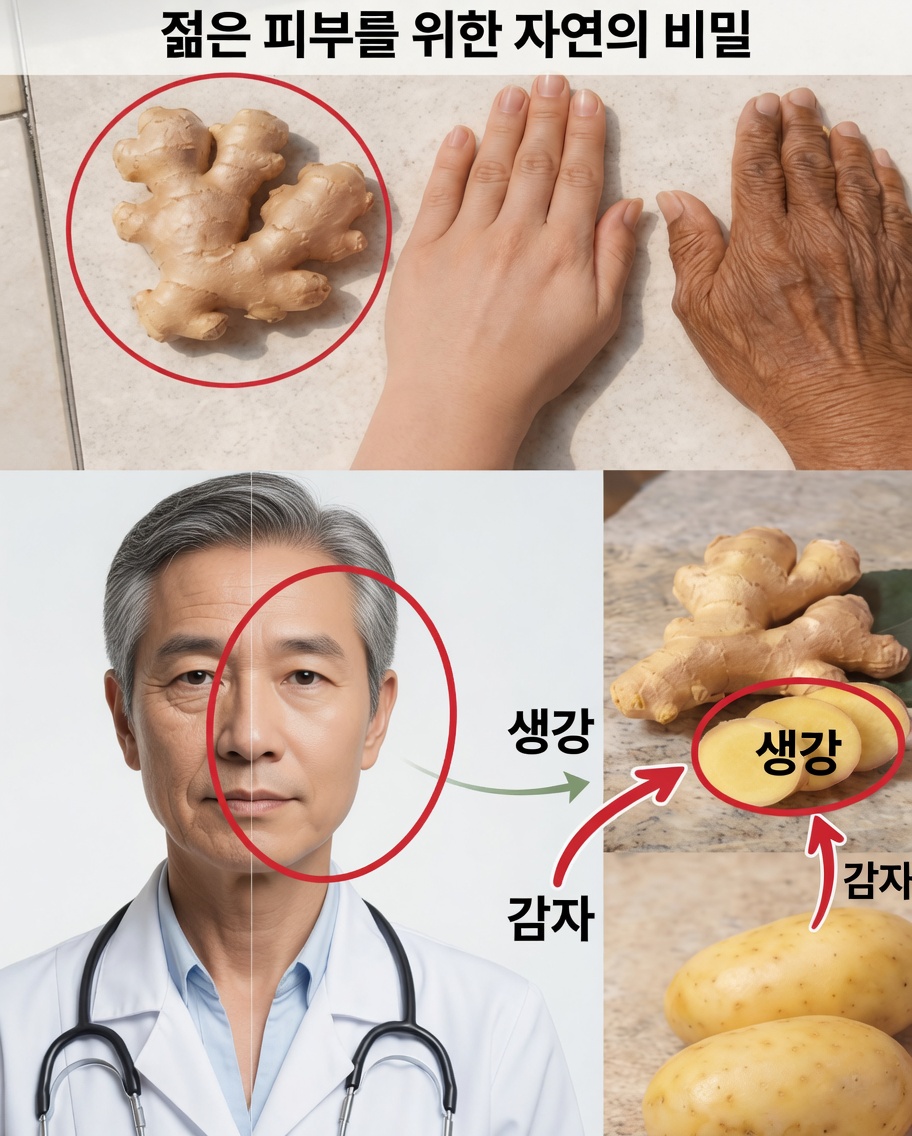 생강과 감자: 어떤 나이에도 피부를 더 부드럽게 유지하는 데 도움이 될 수 있는 자연스러운 피부 관리 습관