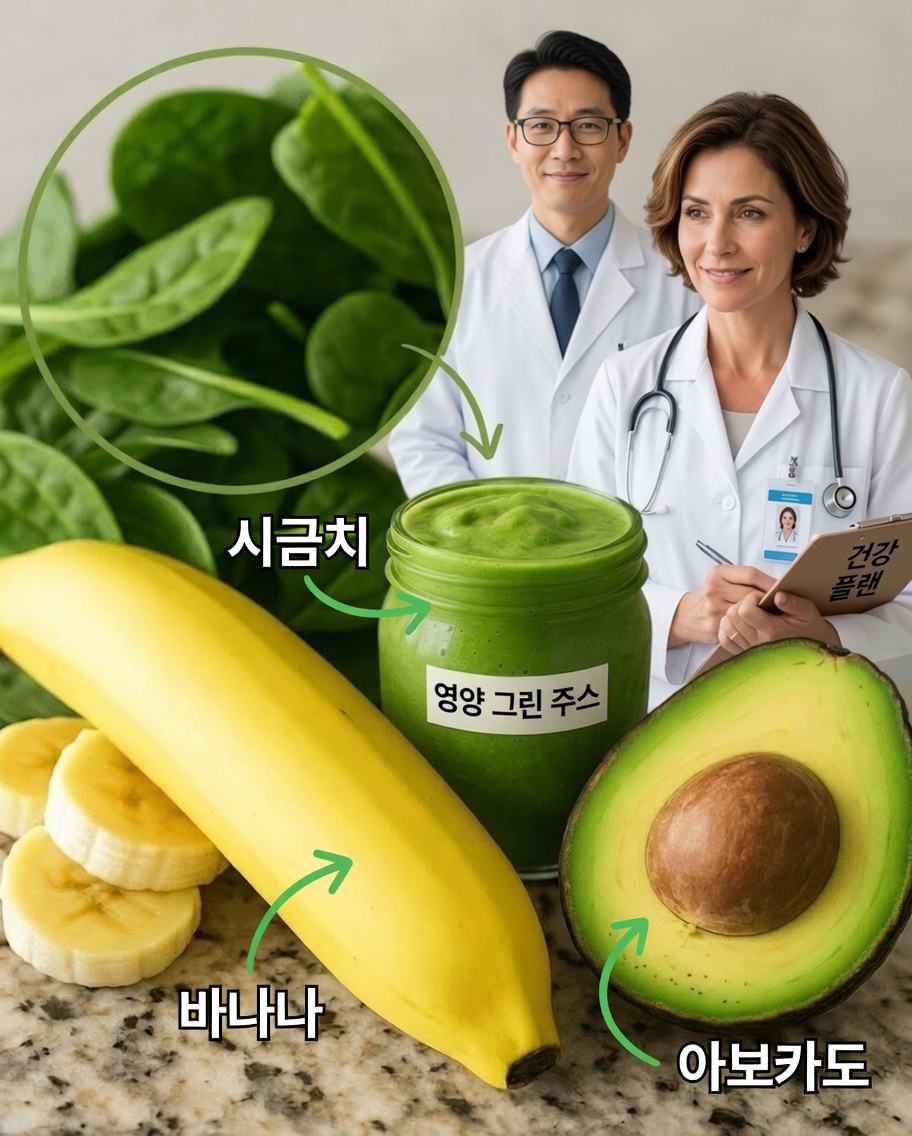 에너지로 하루를 시작하세요: 활력과 웰빙을 위한 아보카도와 시금치 스무디
