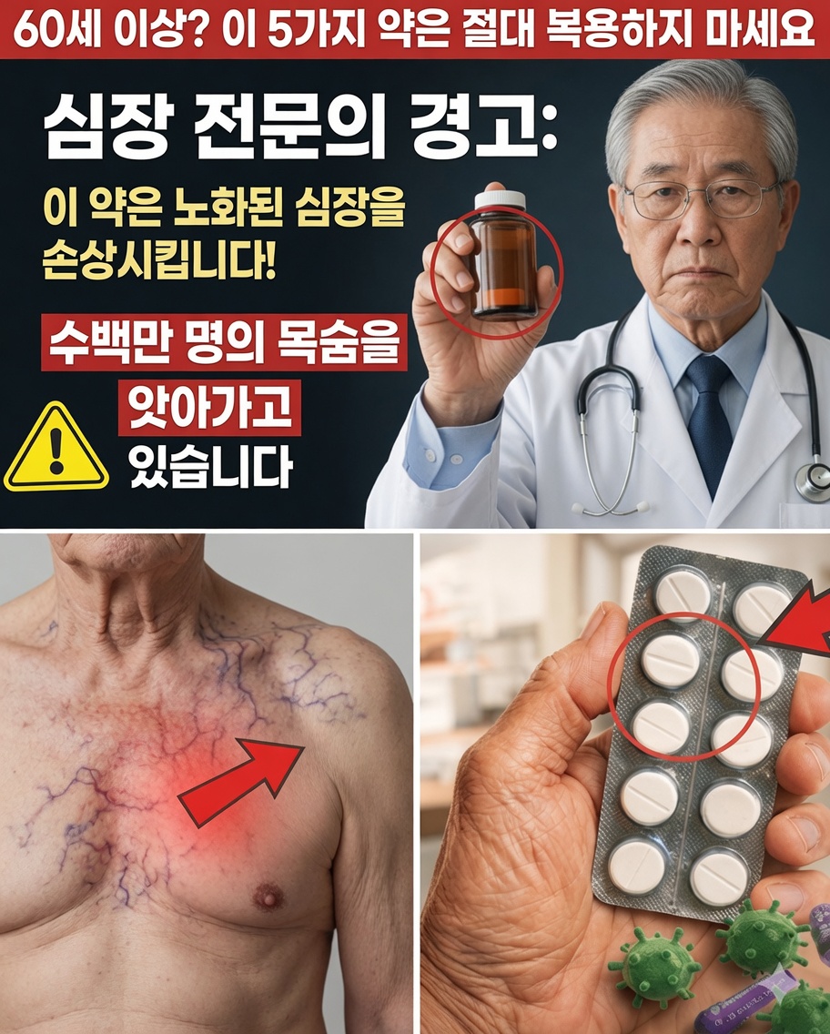 60세 이후 심장 건강: 정기 복용 전 의사와 함께 검토해야 할 흔한 약물들