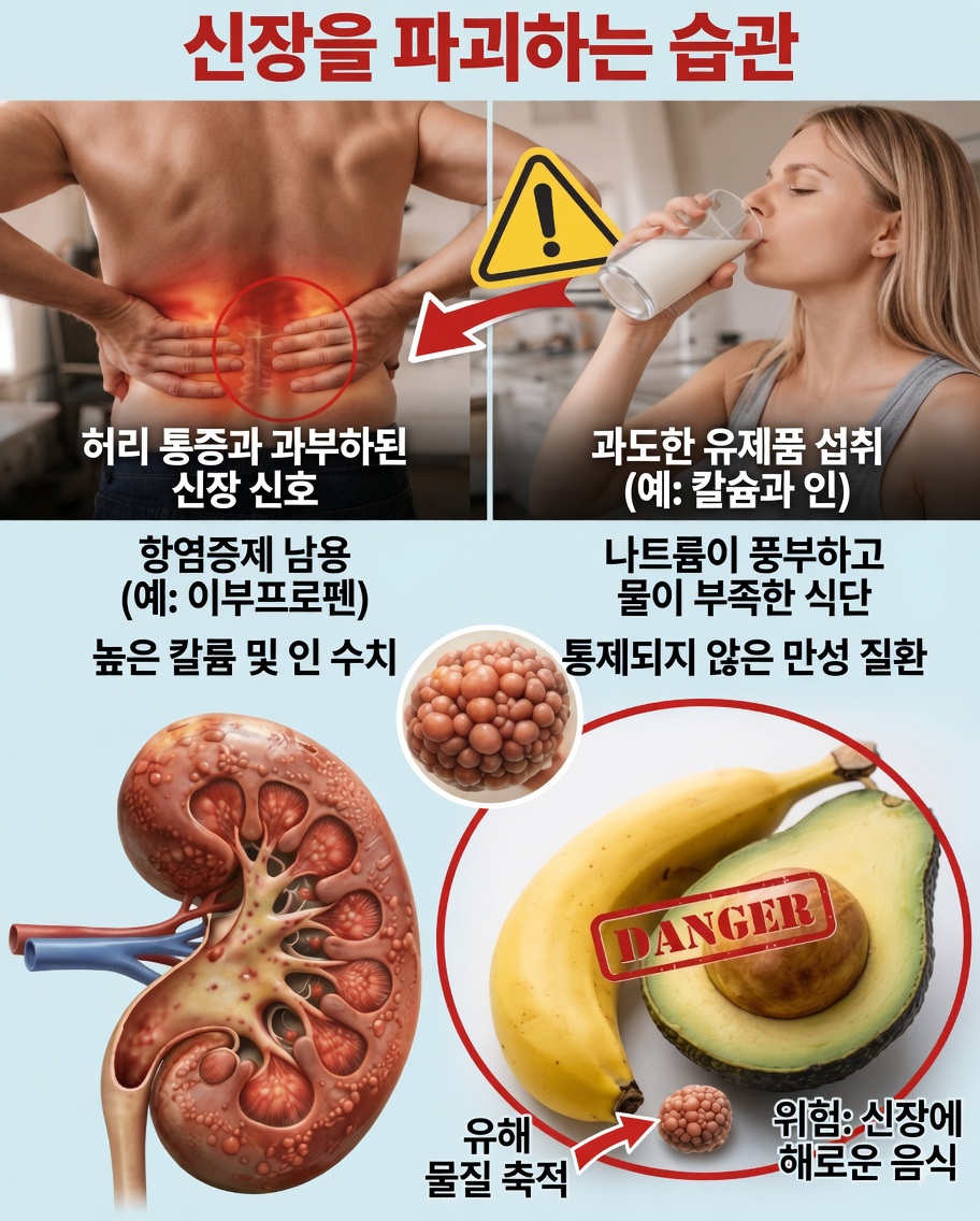 신장에 해를 끼칠 수 있는 8가지 일상 습관 — 그리고 부드럽게 조정하는 방법