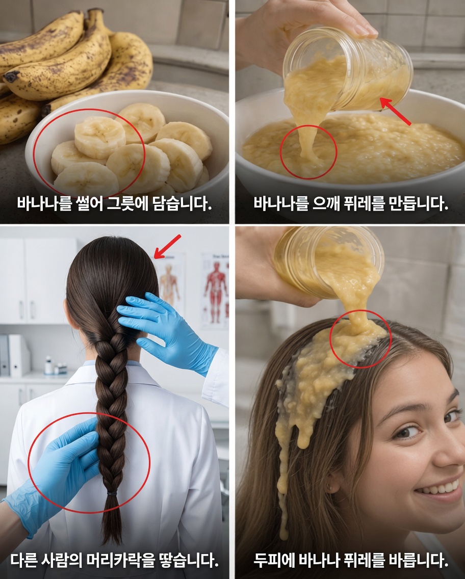 더 길고 풍성하며 건강하게 자라는 모발을 위한 주 2회 바나나 헤어 마스크