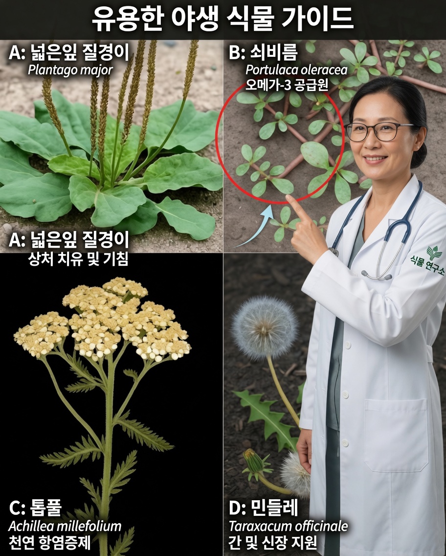 가장 흔한 “잡초”는 사실 자연의 강력한 약용식물이다