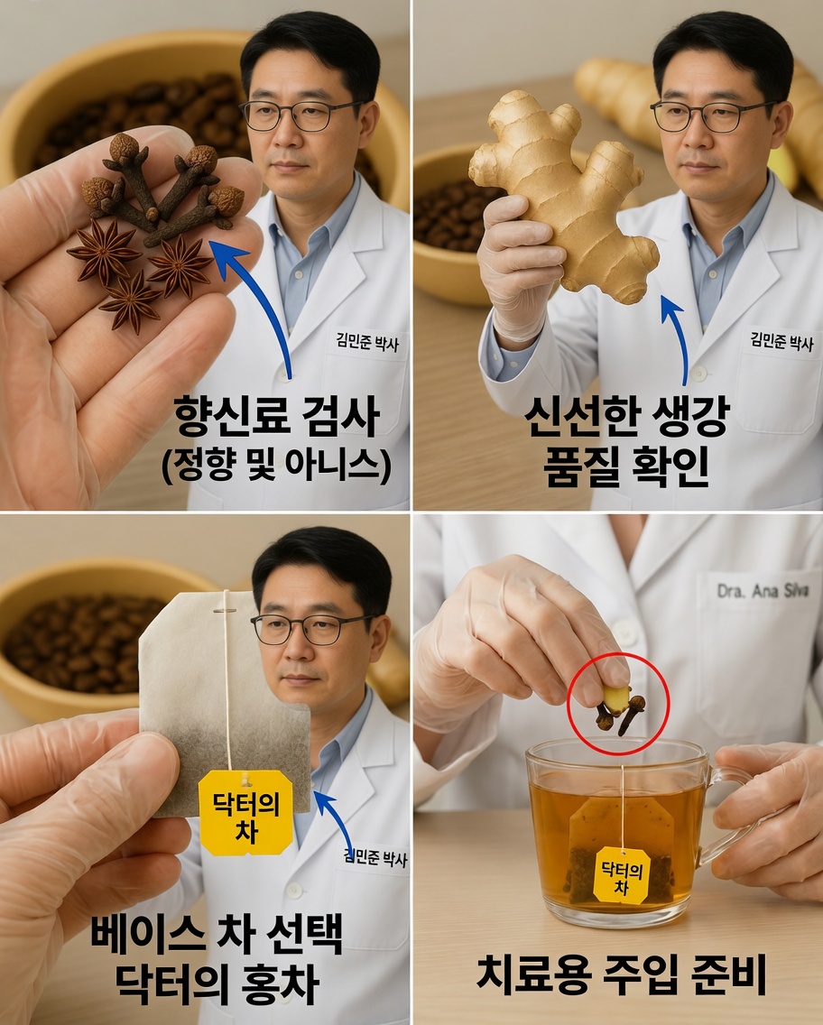 립톤 티백 한 개, 생강과 정향 약간 — 금처럼 값진 레시피