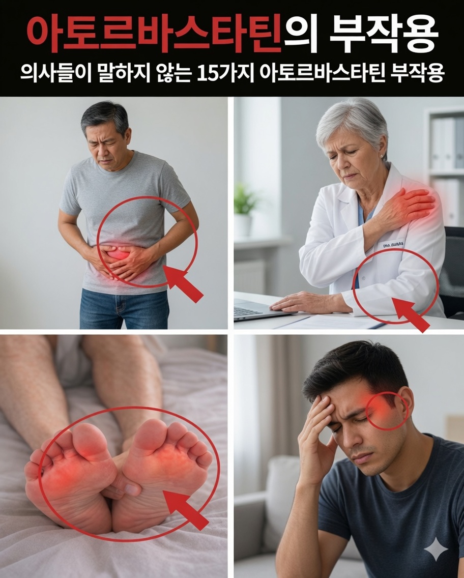 아토르바스타틴의 잘 알려지지 않은 15가지 부작용 — 그리고 많은 환자들이 채택하고 있는 실용적인 조치들