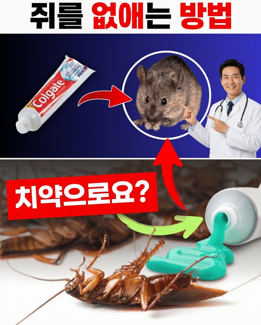 가정 해충을 자연스럽게 쫓아내는 데 도움이 되는 놀라운 치약 비법