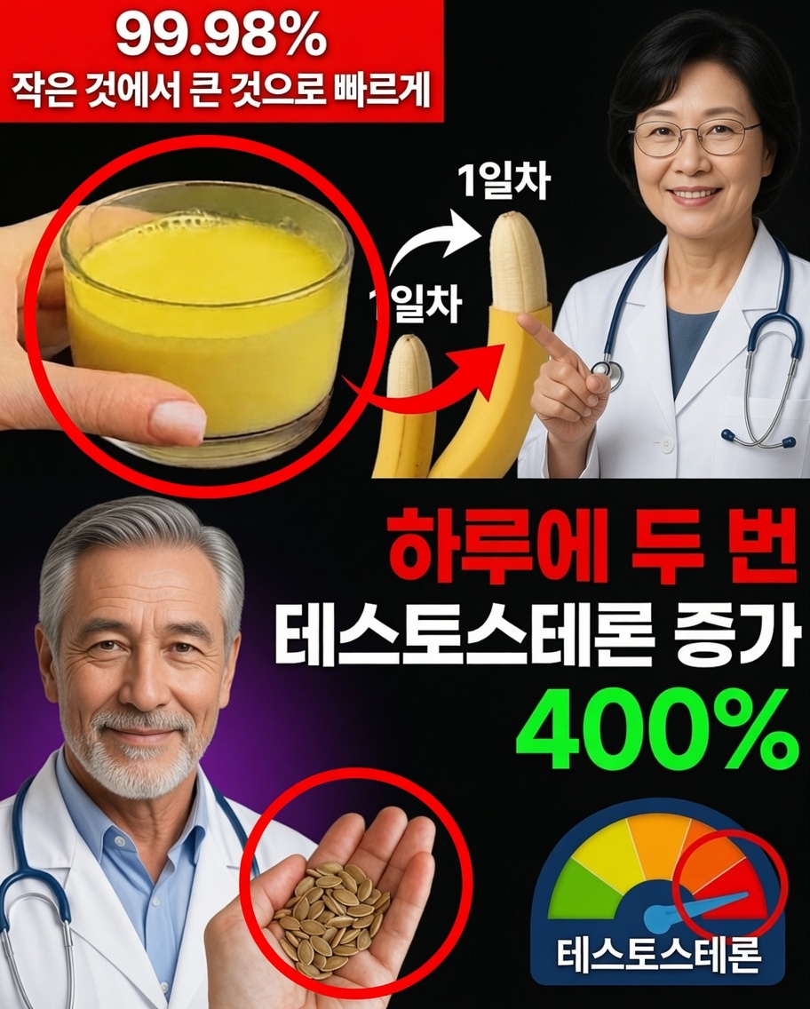 50대 이후 남성의 활력을 되살릴 수 있는 하루 두 번의 자연 루틴