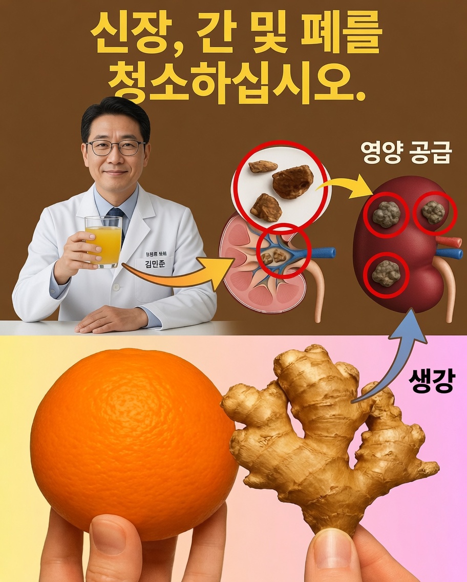 오렌지와 생강으로 신장, 간, 폐 건강을 자연스럽게 강화하세요