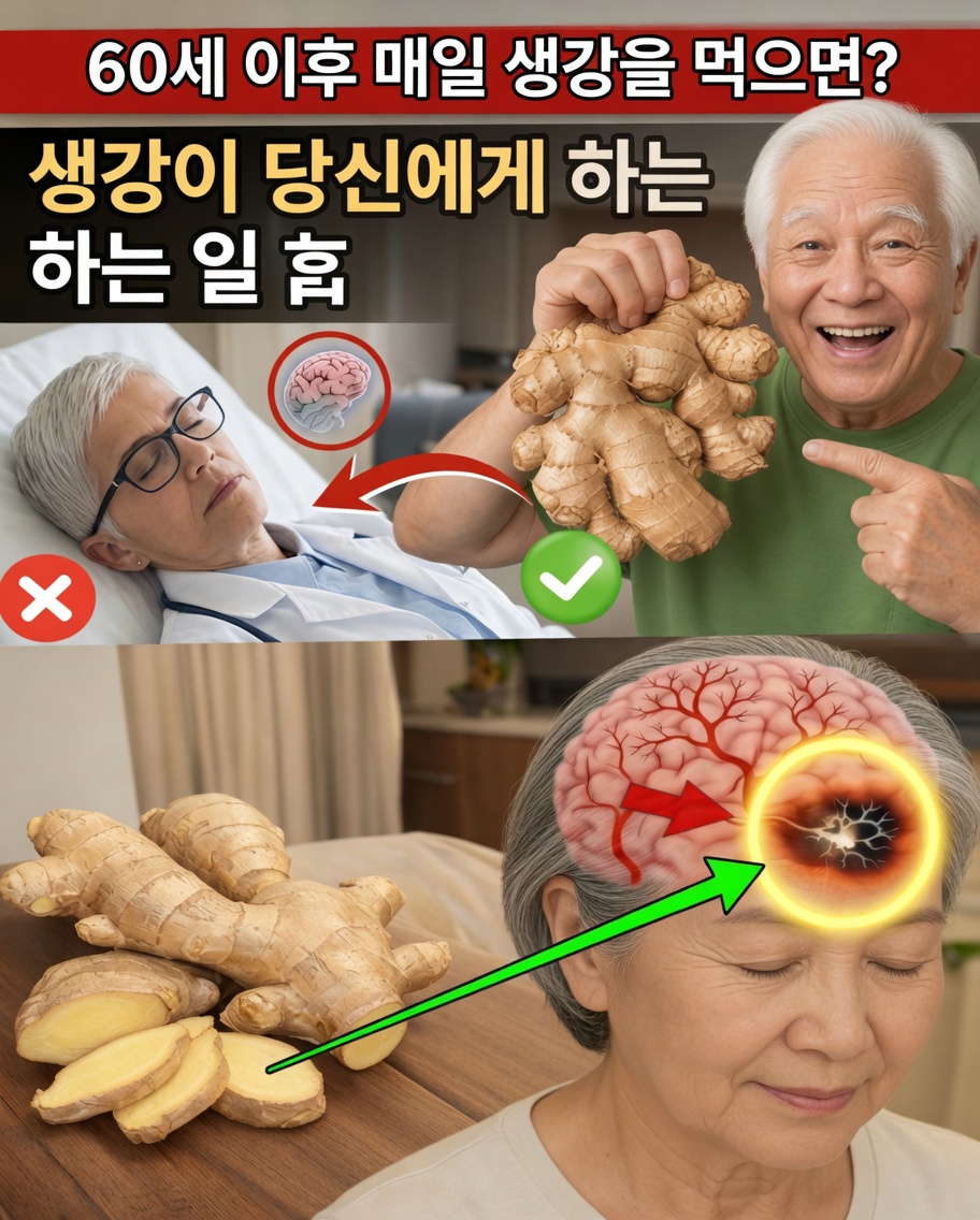 60세 이후 매일 아침 생강을 먹으면 몸에 실제로 어떤 일이 일어날까?