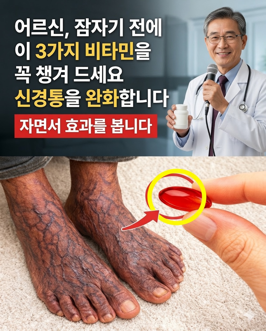 60세 이후 다리 강화에 도움이 될 수 있는, 잠들기 전에 복용할 3가지 비타민: 더 나은 이동성을 위한 잊혀진 열쇠