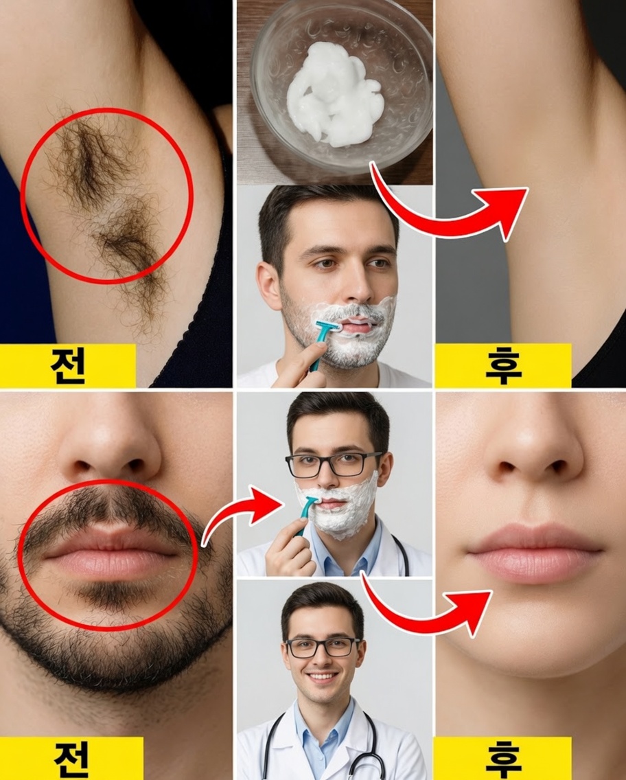 상큼한 자연 요법: 레몬과 치약으로 원치 않는 털 줄이기