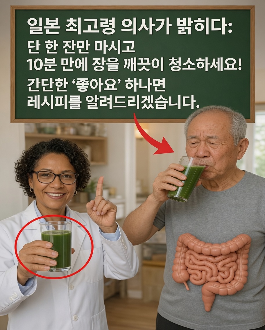 대장 건강을 돕기 위해 이 자연 요리법 한 잔을 매일 마시세요