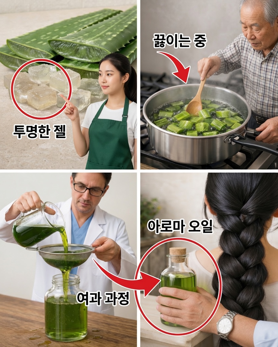 성장 촉진과 탈모 감소를 위한 알로에 베라 오일 만드는 방법