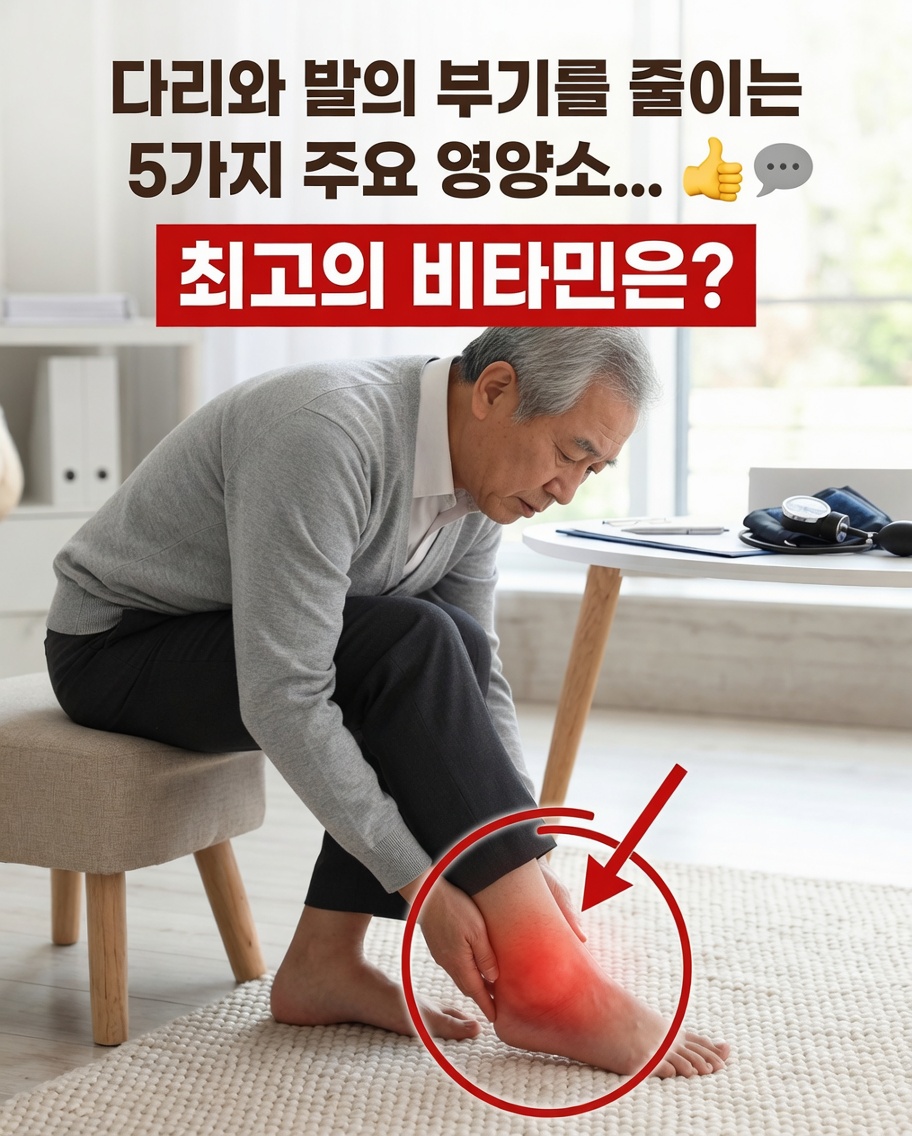 발과 다리가 붓나요? 이 5가지 영양소가 불편함을 완화하는 데 도움이 될 수 있습니다