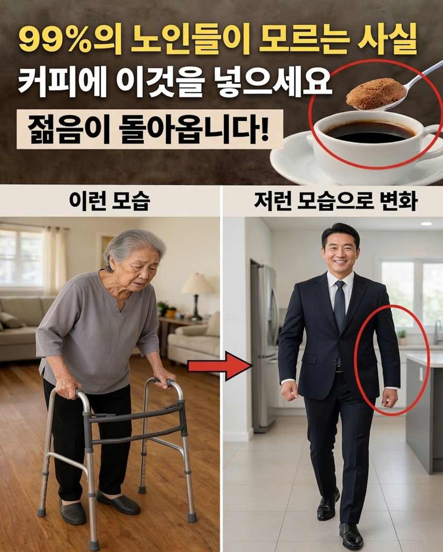 왜 노인들은 커피에 이 가루를 넣을까? (당신의 하루를 바꿀 수도 있는 효능!)