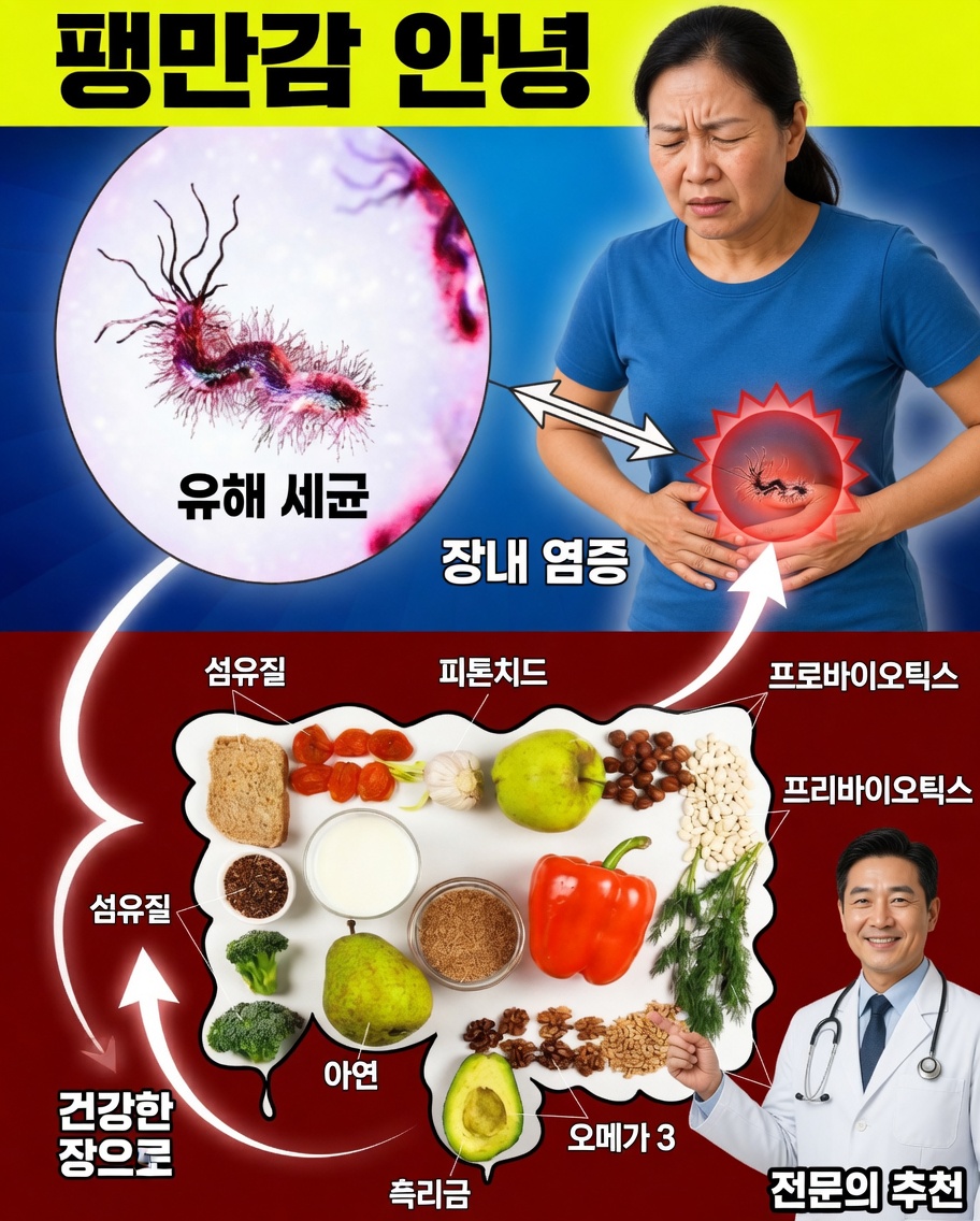 장 건강을 획기적으로 바꾸고 소화를 자연스럽게 개선하는 7가지 슈퍼푸드