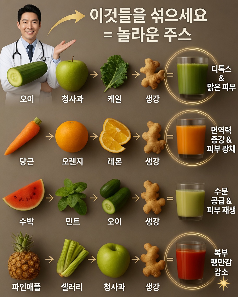 에너지, 소화, 윤기를 바꿔줄 데일리 웰니스 주스