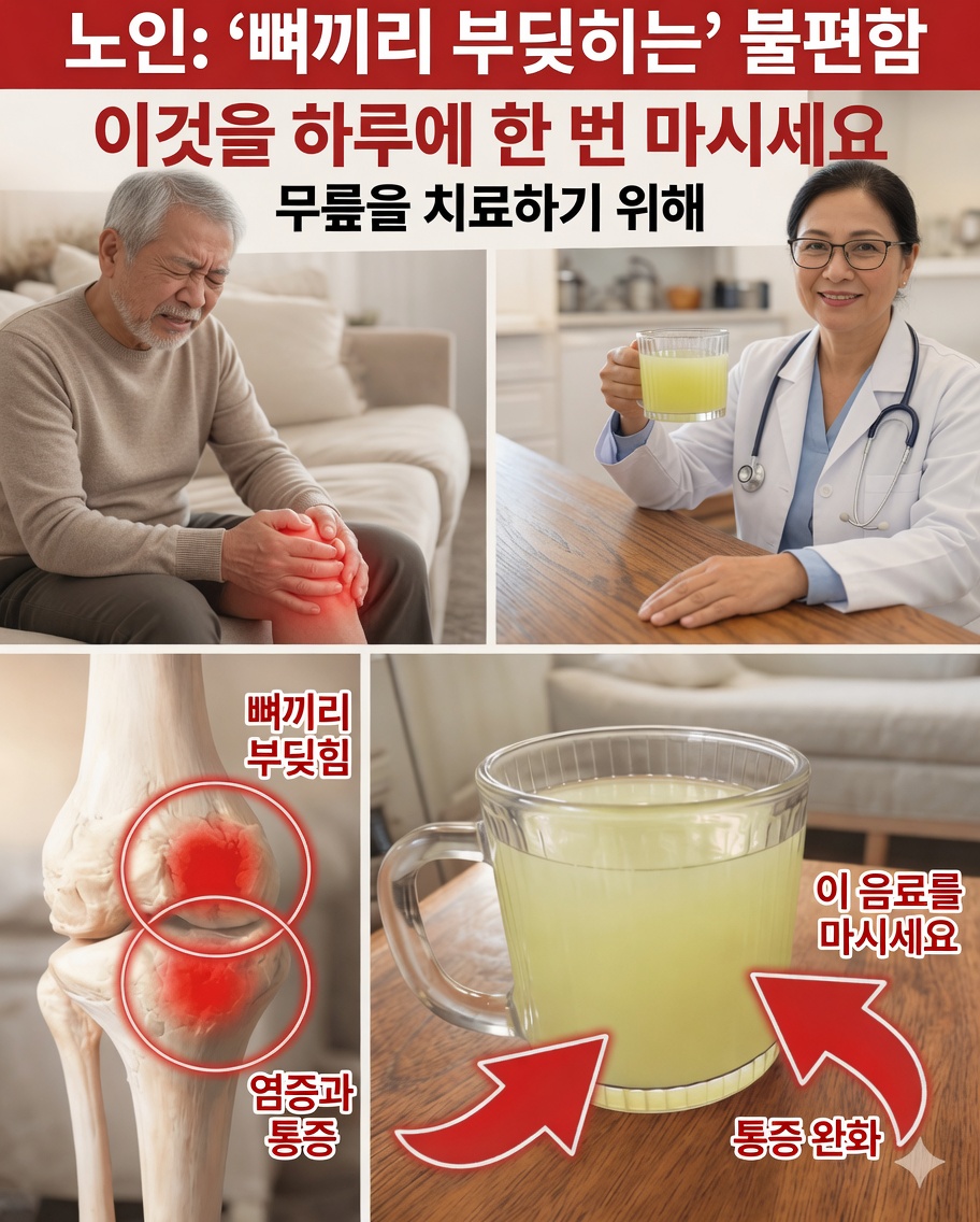 Uma 간단한 음료로 무릎의 편안함과 관절 건강을 자연스럽게 돕는 방법
